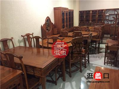 合意居红木中式古典餐厅圆餐桌椅