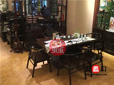 蠡口家具城晶艺红木家具中式古典餐厅餐桌椅/茶桌/茶椅