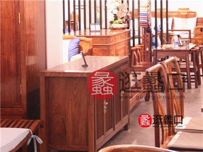 盛联红木家具中式餐厅红木餐边柜