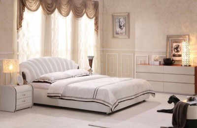 爱尔百兰软床简约现代卧室床/床头柜