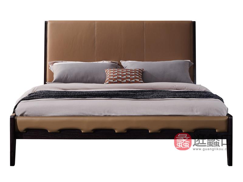 羽尚家具意式现代极简卧室床YS-205床