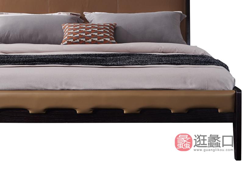 羽尚家具意式现代极简卧室床YS-205床