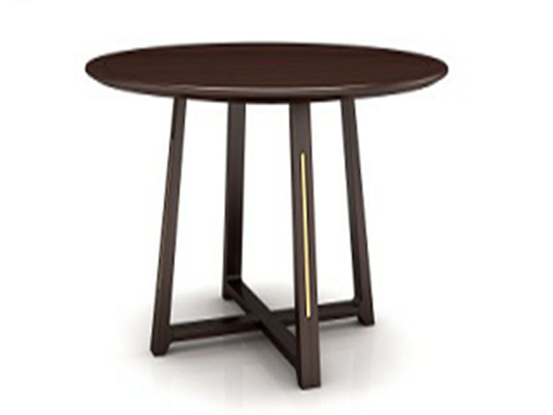 澜起家具新中式实木圆形四角桌餐厅餐桌CT-03