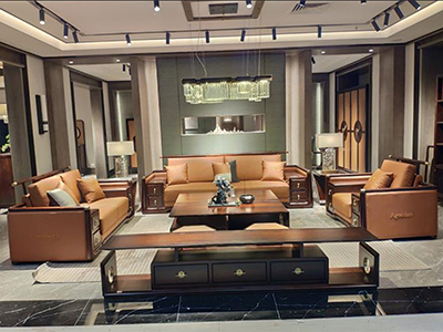 ​雅阁斯丹大唐·欧尚格家居新中式客厅舒适多人位双人位加单人位沙发组合加茶几
