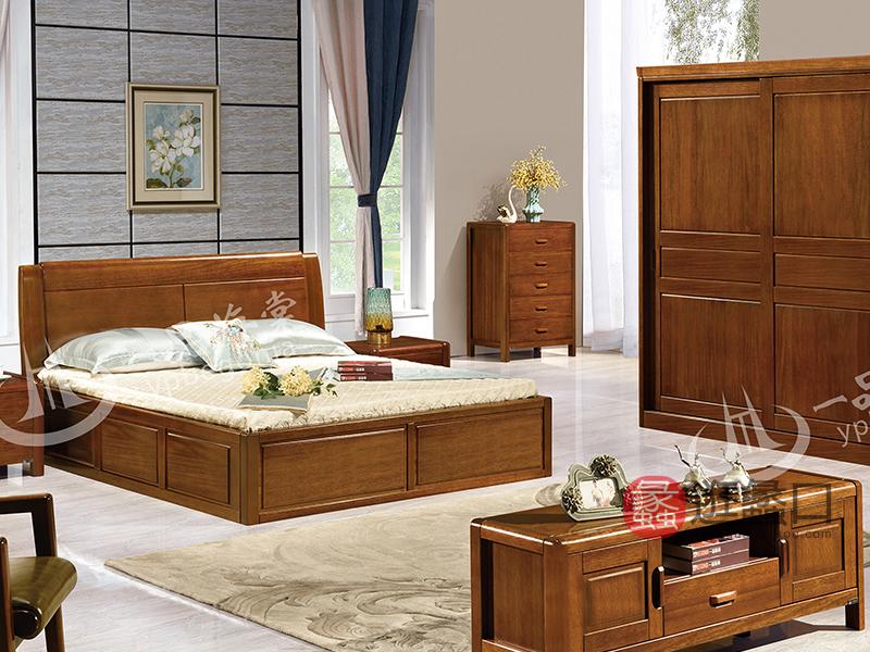 君诺家居·一品海棠家具实木中式卧室床809床