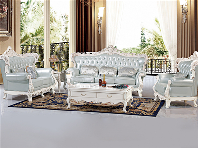 爱普菲斯家具 欧式 珠光白实木 沙发 /茶几欧式客厅B920#沙发