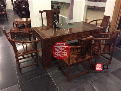 嘉木坊红木家具中式古典餐厅实木餐桌椅
