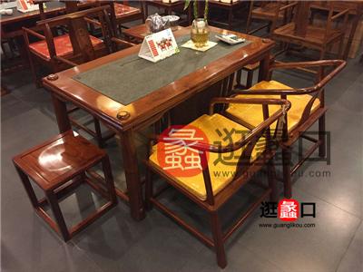 蠡口家具城家尚红木家具中式古典餐厅实木餐桌椅