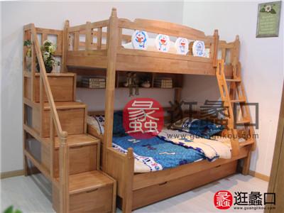 枫欣家具 上下床双层床多功能组合床松木儿童床实木高低床简约现代卧室床