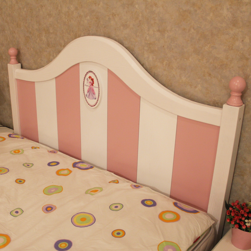 儿童房儿童床【特价】儿童房公主房儿童粉色可爱儿童床实木床TJ003