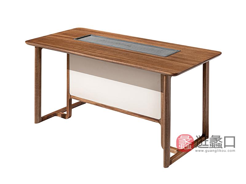 苏院家具新中式书房茶台茶桌椅实木新中式茶桌E8302茶桌