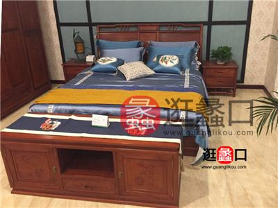 蠡口家具城年年红红木家具中式古典卧室红木大床