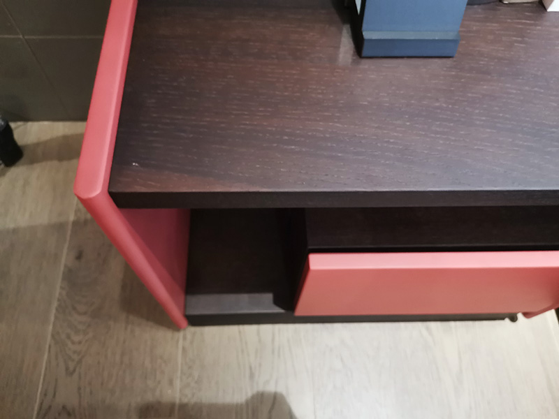 费丽斯家具意式现代极简撞色实木卧室床头柜MZ-46床头柜