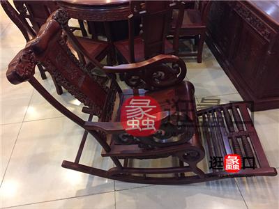 古艺祥红木家具中式古典客厅实木（红木）摇椅