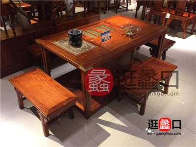国寿红木家具中式古典餐厅实木餐桌椅