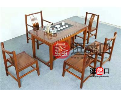 鸿辉（汇意）红木家具新中式餐厅餐桌椅/茶桌椅