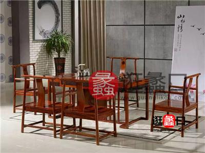 鸿辉（汇意）红木家具中式古典餐厅餐桌椅