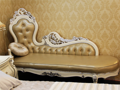 博洛克欧式卧室贵妃榻贵妃沙发橡木