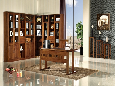 君诺家居·一品海棠家具实木中式书房书柜HT023