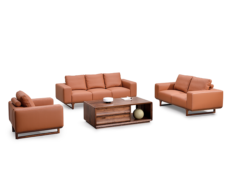 木质感家具·工厂直营店北美黑胡桃木客厅沙发113沙发